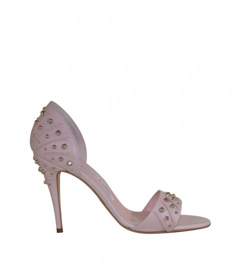 pink studded heels
