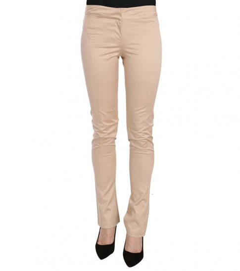 cream skinny trousers