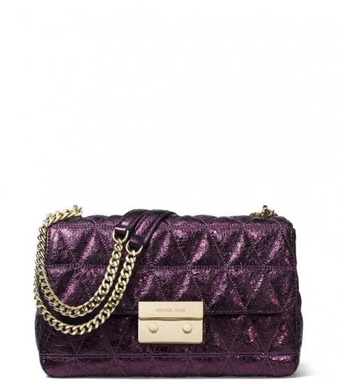 michael kors purple shoulder bag