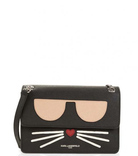 Karl Lagerfeld Black Cat Medium Shoulder Bag For Women Online