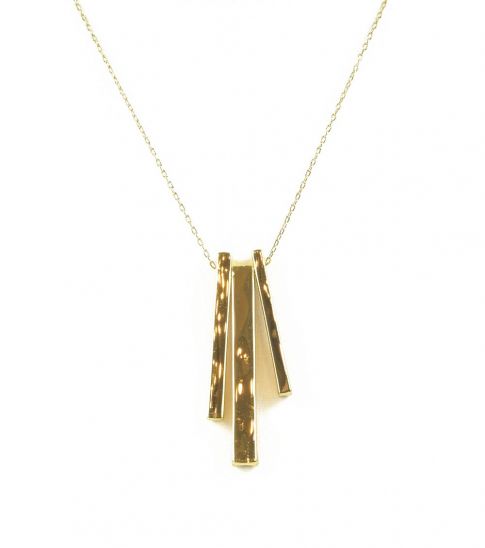 Ralph Lauren Gold Metal Bar Pendant Necklace For Women - Metal Bar Pendant Necklace Ralph Lauren Gold Metal Bar Pendant Necklace For Women - Metal Bar Pendant Necklace