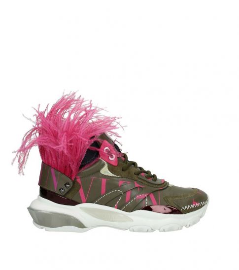 valentino fur sneakers