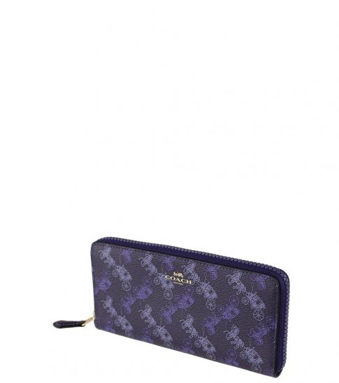 coach purple wallet