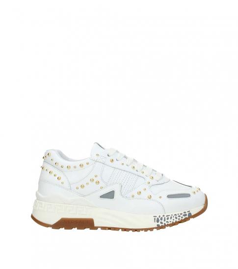 white studded shoes