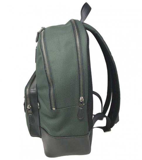 coach green backpack