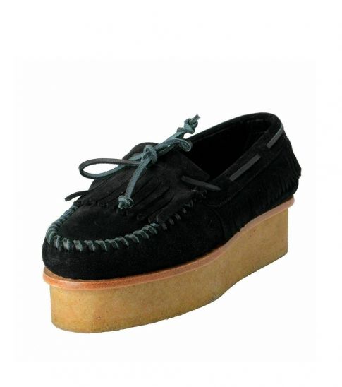 black platform loafers for ladies