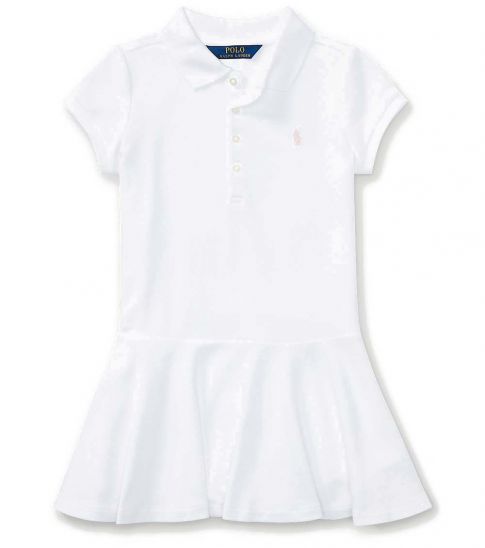 White polo dress girls clearance