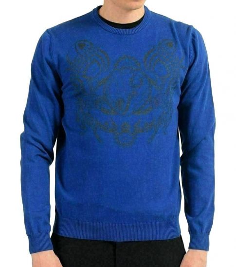 versace blue sweater