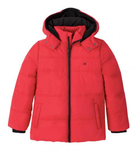 Boys red puffer jacket