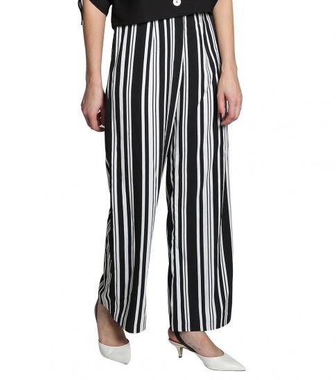 Self Stitch Stripe Wide Leg Pants for