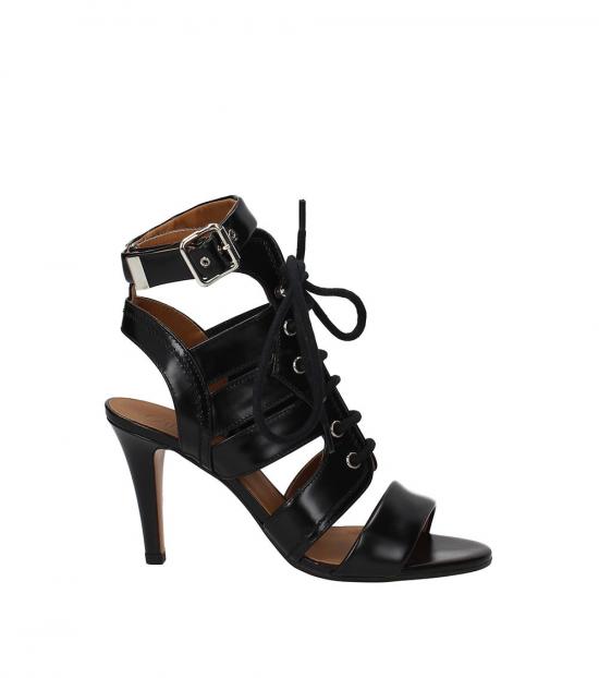 Chloe Black Front Lace Up Heels for 