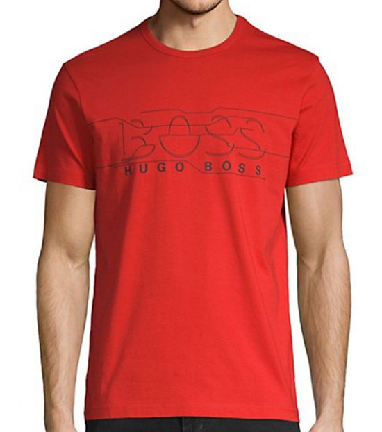 Hugo Boss Red Logo Graphic T-Shirt for Men Online India at Darveys.com