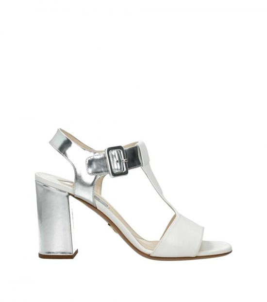 Prada White Open Toe Heels for Women 