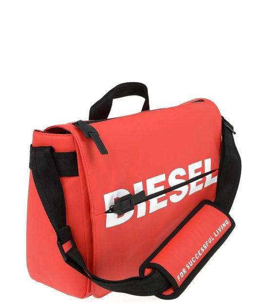 Diesel Red FBold Large Messenger Bag