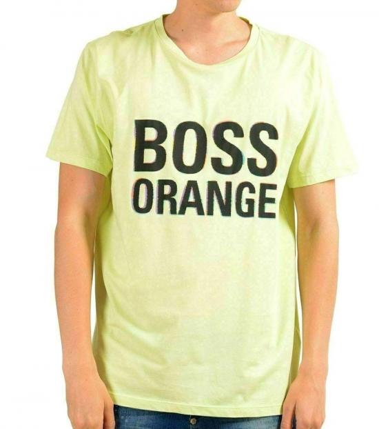 hugo boss neon t shirt