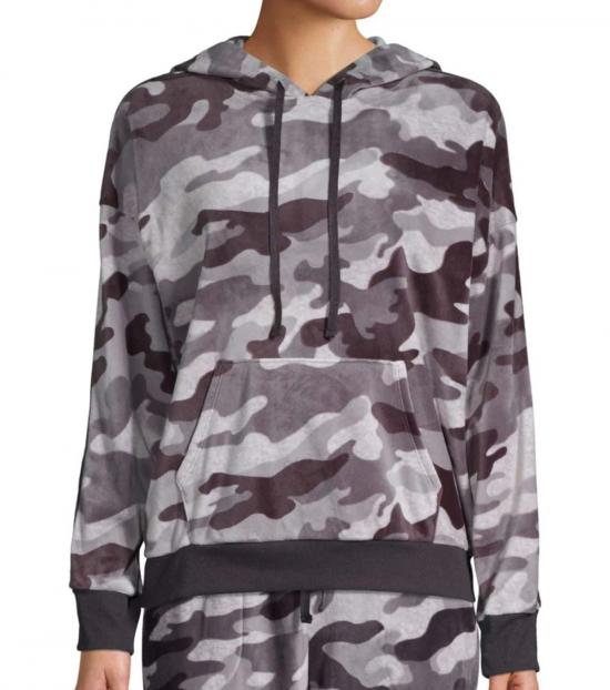 DKNY Grey Camouflage Hoodie for Women Online India at Darveys.com
