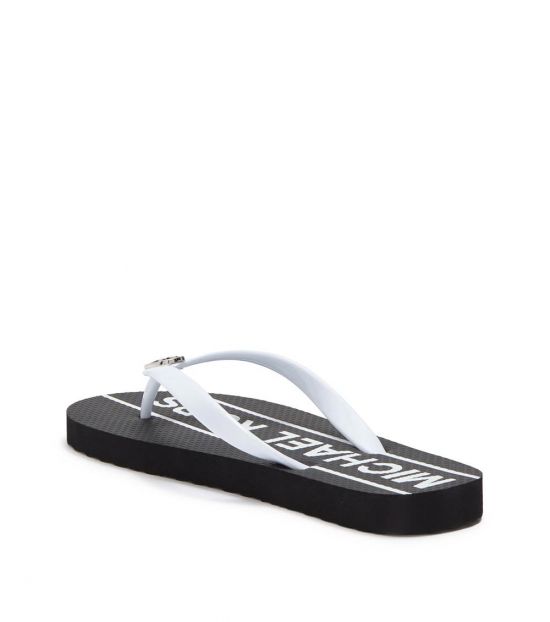 mk black flip flops