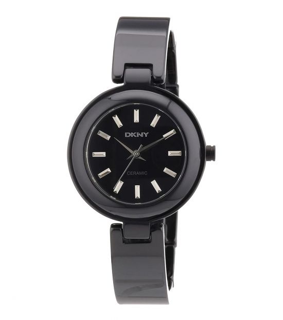 dkny black ceramic watch