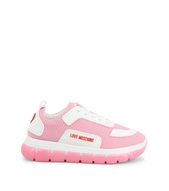 Love Moschino Pink Mesh Logo Sneakers for Women Online India at Darveys.com