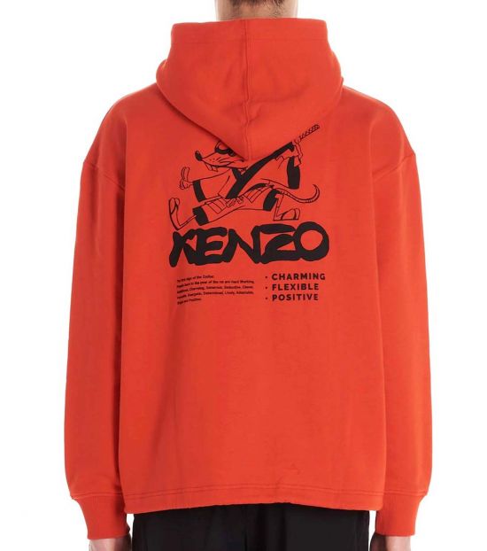 orange kenzo hoodie