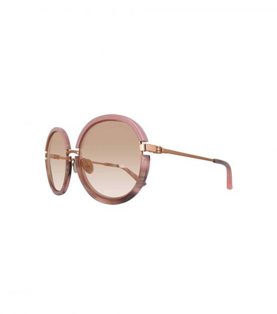 Calvin Klein Pink Brown Blush Horn Sunglasses