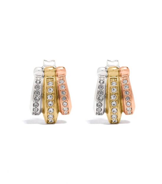 Coach Multicolor Signature Huggie Earrings