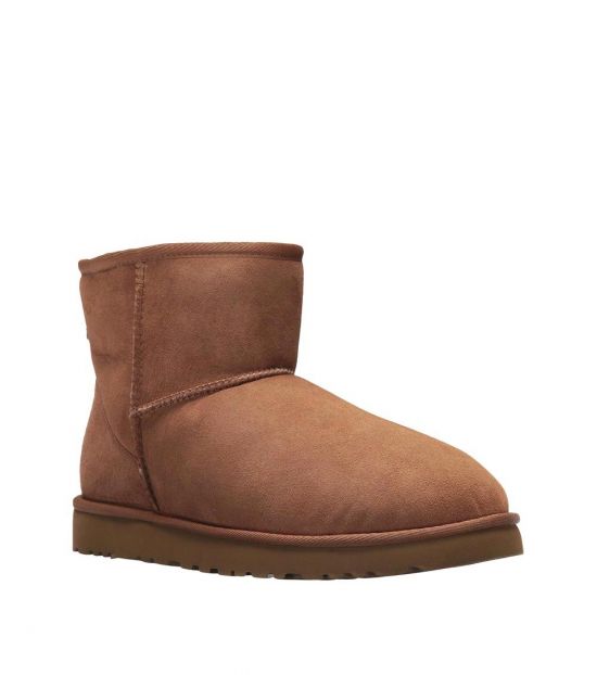 chestnut classic mini leather boot