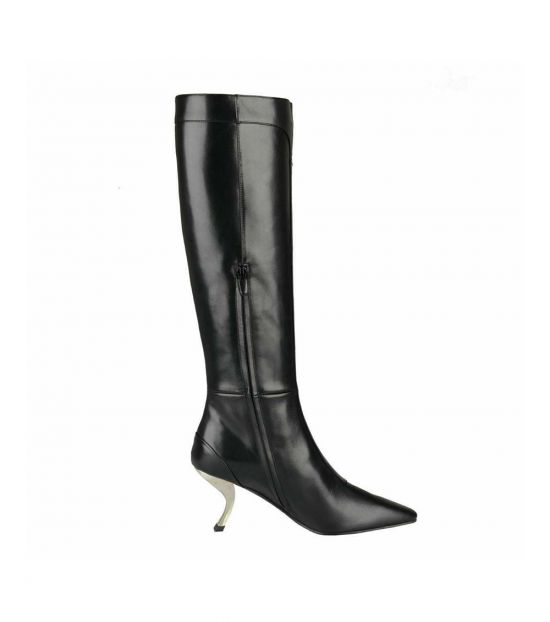 Roger Vivier Black Leather Tall Boots