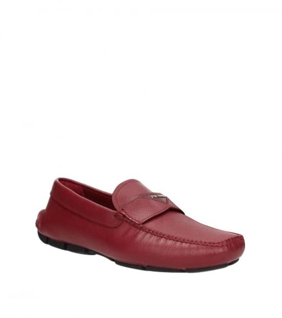 prada red loafers