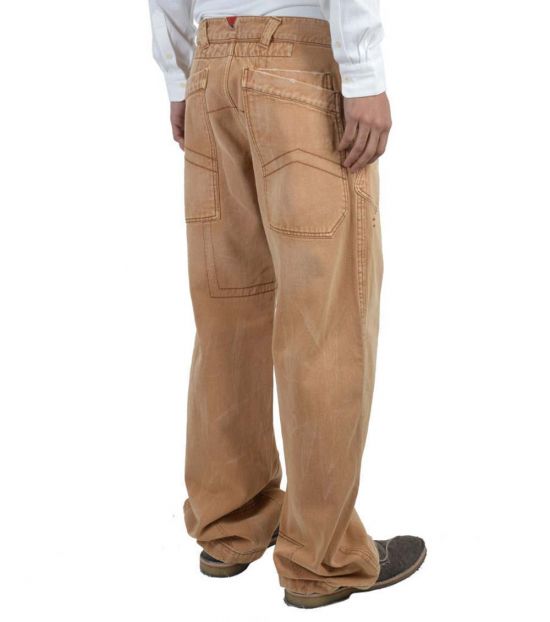 Armani Jeans Brown Carpenter Relaxed Jeans