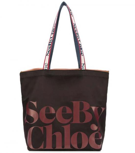 chloe black tote