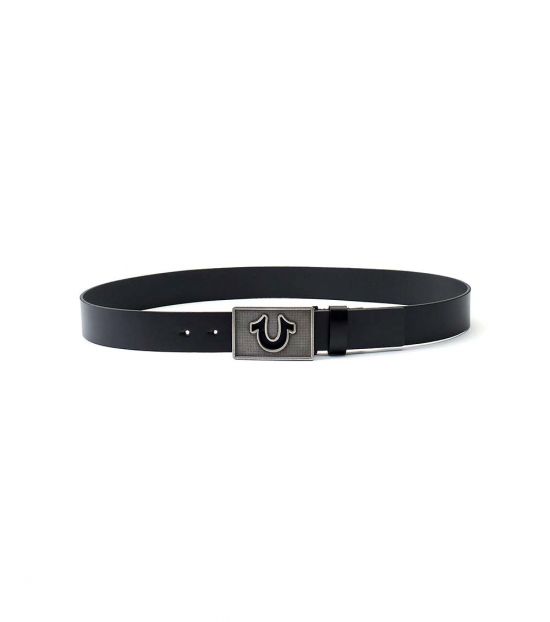 True Religion Black Horseshoe Buckle 