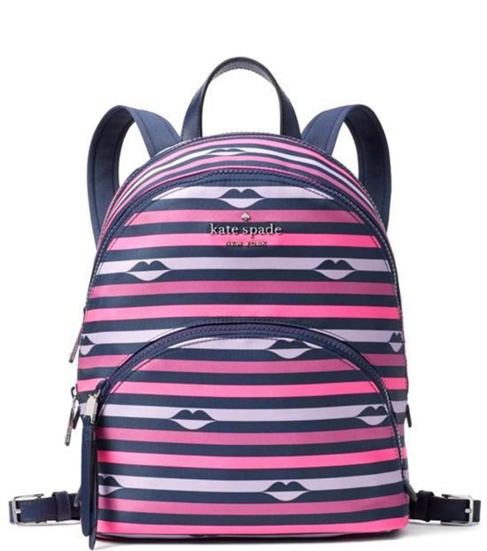 kate spade striped backpack purse