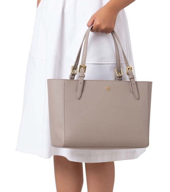 Tory Burch Grey Emerson Small Buckle Large Tote for Women Online India ...