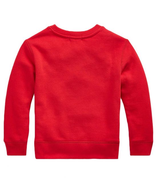 red fleece sweatshirt