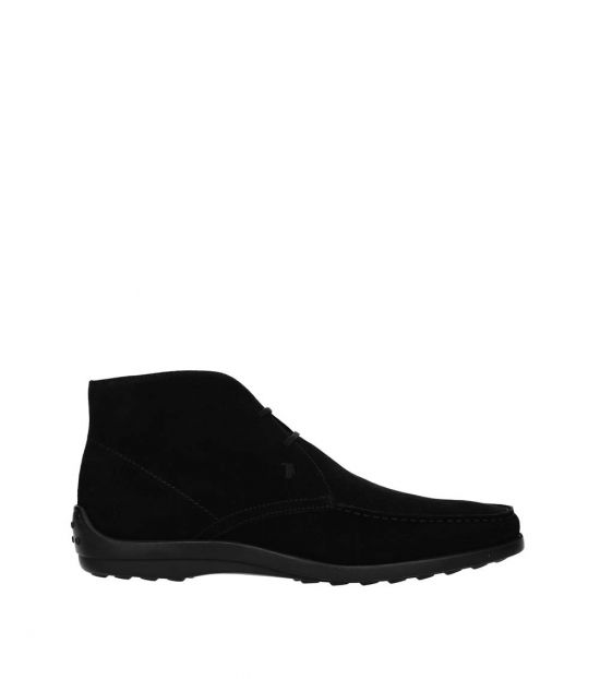 Tod S Black Side Logo Suede Boots For Men Online India At Darveys Com