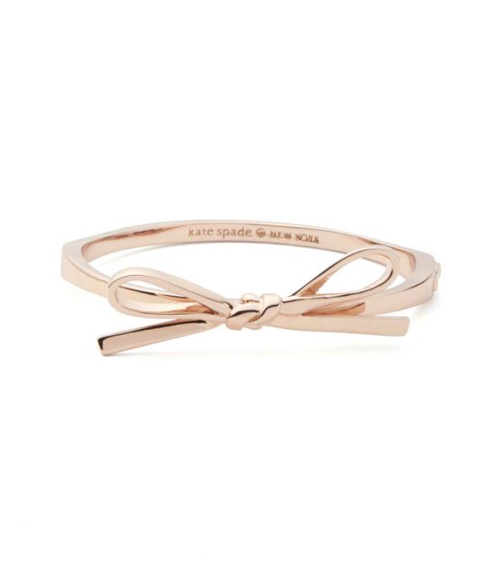Kate Spade Rose Gold Mini Bow Bangle 
