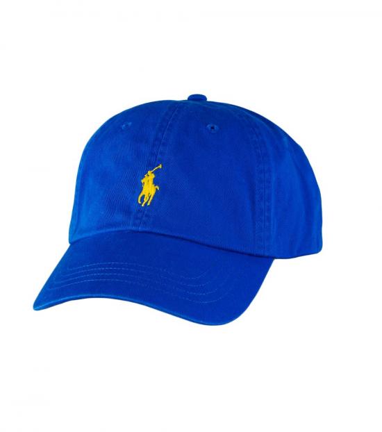 blue golf cap