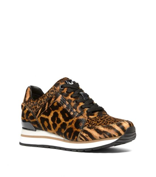 michael kors irving leopard sneakers