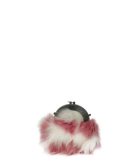 Miu Miu Pink Fur Clutch