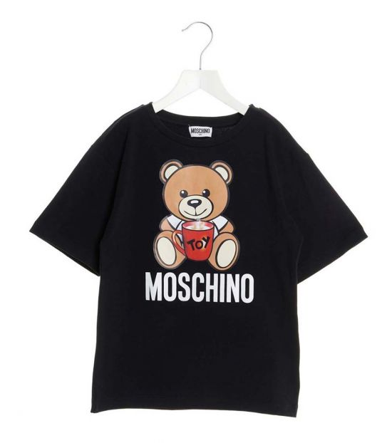 Moschino Little Boys Black Logo Toy T-Shirt