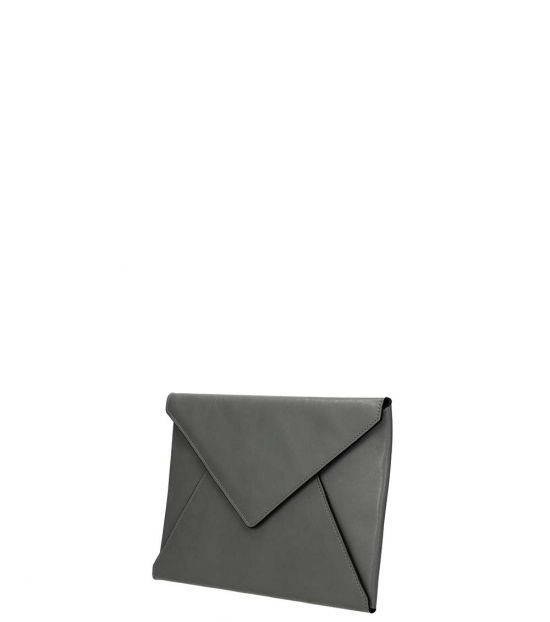 grey envelope clutch