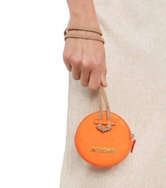 jacquemus orange mini bag