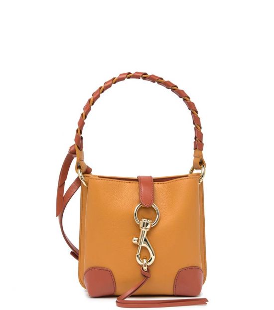 megan mini feed bag with whipstitch