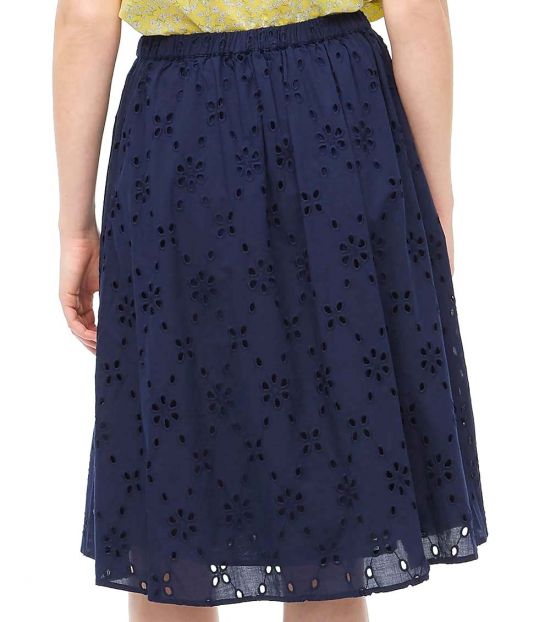 J.Crew Antique Navy Eyelet Skirt for Women Online India at