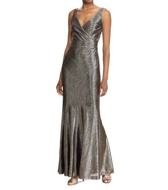 Ralph lauren black and gold dress Clearance