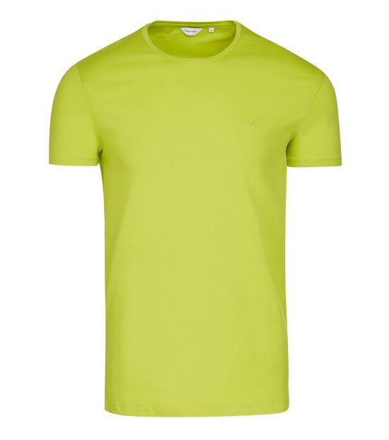 Calvin Klein Neon Green Solid Classic T 