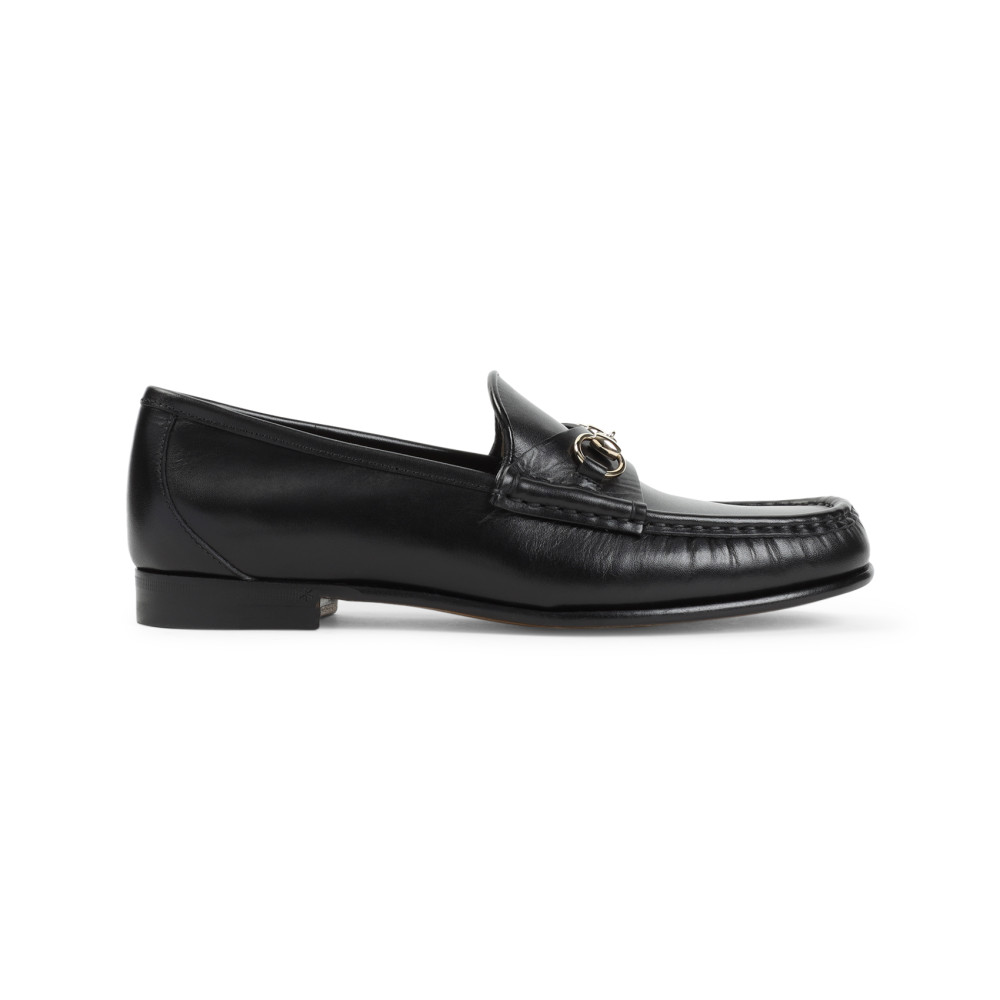 Gucci Horsebit 1953 Leather Loafers With Gold-tone Hardware In Black