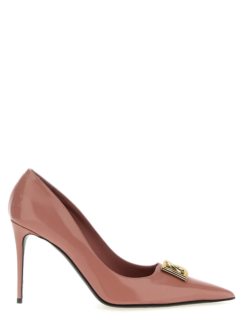 Shop Dolce & Gabbana Pink Pointed Toe Pumps