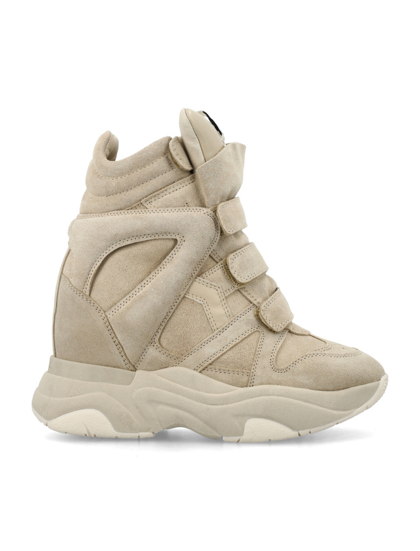 Isabel Marant Beige Bekett Leather Sneakers In Beige